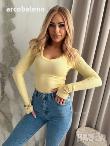 Дамска блуза с дълги ръкави, 9цвята , снимка 6 - Блузи с дълъг ръкав и пуловери - 53186687