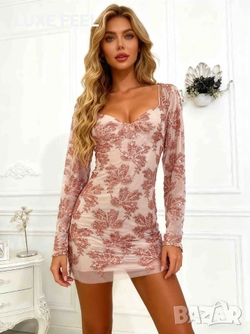 Дамски Рокли с Пайети ⚜️, снимка 2 - Рокли - 52974311