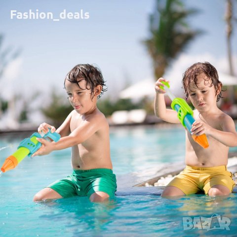 Нов комплект от 6 мощни водни пистолета бластера уръдия  плаж море 3г+ плажни играчки, снимка 2 - Други - 33671354