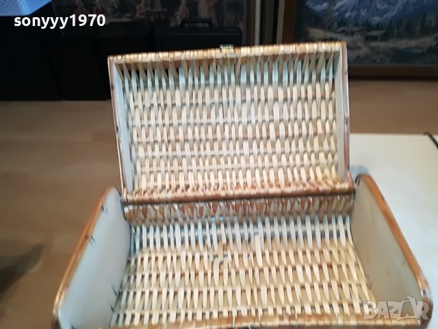 ПЛЕТЕНА КУТИЯ-ВНОС ФРАНЦИЯ 3010221127L, снимка 16 - Антикварни и старинни предмети - 38498472