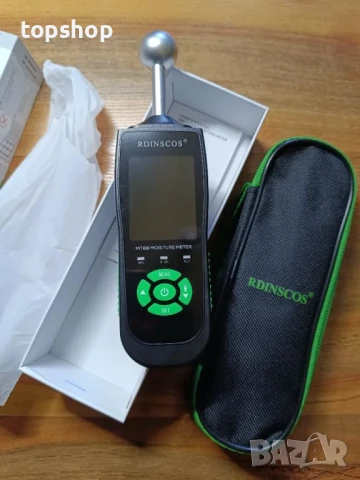 НОВ влагомер за стена RDINSCOS, зидария, дърво, замазка, бетон, мазилка с топка, снимка 11 - Измервателни инструменти - 50556225