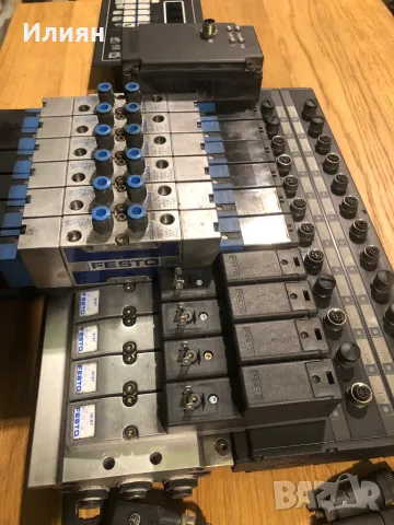 FESTO - пневмогрупа, пневмоблок, снимка 3 - Друга електроника - 48475972