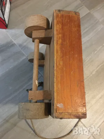 соц играчка ремарке детски камион дървено ретро дърпане товарене к401, снимка 8 - Антикварни и старинни предмети - 47273252