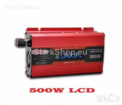 Инвертор UKC с дисплей 12V – 220V 500W