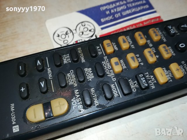 SONY RM-U304 RECEIVER REMOTE CONTROL-ВНОС SWISS 0301241632, снимка 11 - Ресийвъри, усилватели, смесителни пултове - 43641969