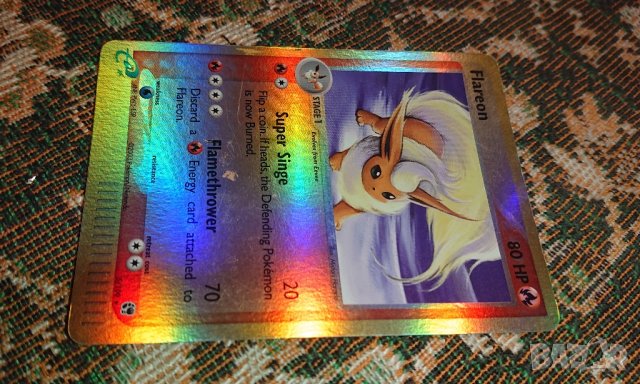 Pokemon Flareon 5/100 , снимка 4 - Колекции - 43912513