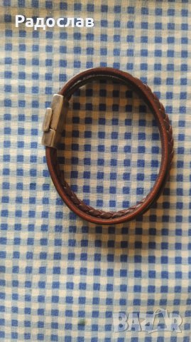 оригинална кожена гривна Massimo Dutti