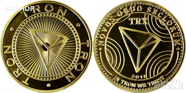 Трон монета / TRON coin ( TRX ) 2 - Gold, снимка 1 - Нумизматика и бонистика - 39116034