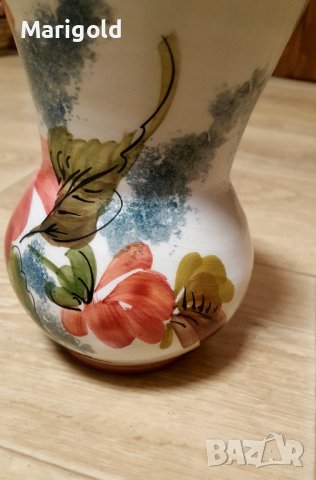 Винтидж италианска керамична ваза, снимка 2 - Вази - 39641278