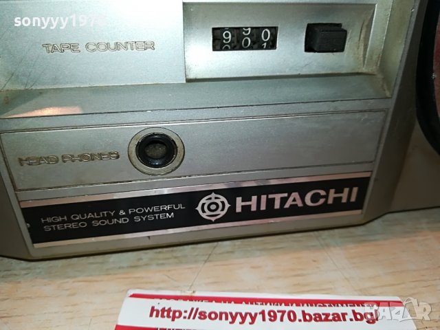 HITACHI TRK-7011E РЕТРО КАСЕТОФОН 0309222038, снимка 11 - Радиокасетофони, транзистори - 37891334