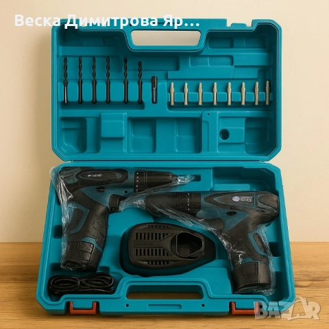 Акумулаторен винтоверт и ударна бормашина IF Tools CD11 – комплект с 2 батерии и куфар, снимка 5 - Винтоверти - 51820980