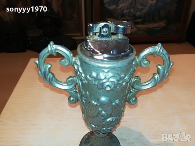 РЕТРО ЗАПАЛКА АМФОРА-ВНОС ГЕРМАНИЯ 1604231220, снимка 4 - Антикварни и старинни предмети - 40380712