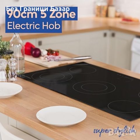 Нов Russell Hobbs 90см, Керамичен плот, 5 зони, Безопасен и удобен, снимка 7 - Други - 43645966