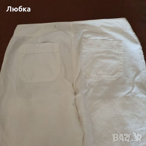 Дамски панталон лен и памук, снимка 4 - Панталони - 33346197