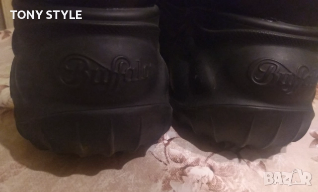 BUFFALO LONDON Оригинал Нови Мъжки Високи Кожени Сникърси 44 , снимка 13 - Маратонки - 51629495