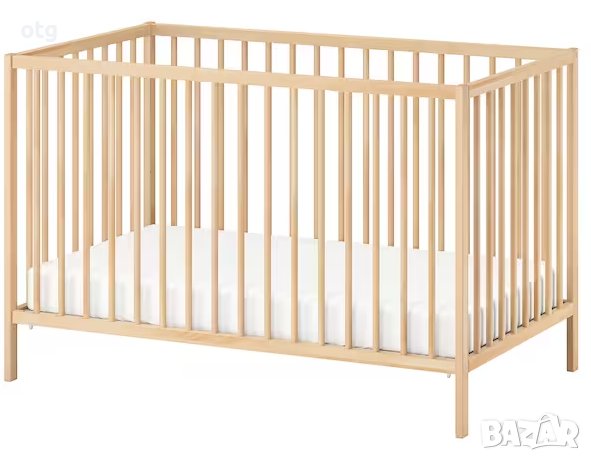 детски кошара креват 60х120 с дюшек, снимка 2 - Спални и легла - 37185445