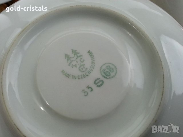Чаши за чай порцелан Чехословакия, снимка 7 - Антикварни и старинни предмети - 35109648