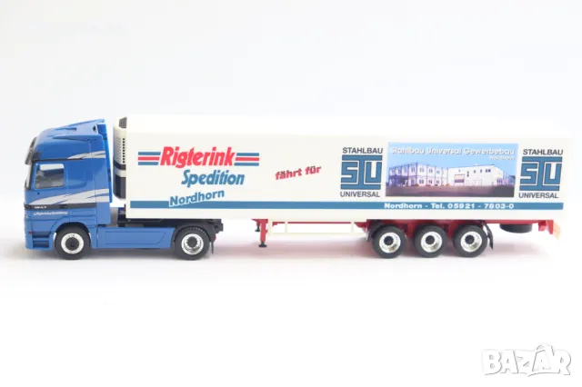 HERPA 1:87 H0 MERCEDES ACTROS КАМИОН TIR МОДЕЛ KОЛИЧКА