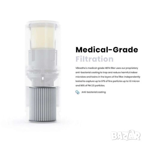 Смарт пречиствател на въздух VBreathe Tasman, снимка 4 - Други - 43545603