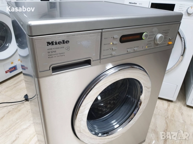 Miele - Инокс W5748 Пералня Миеле 12м Гаранция, снимка 2 - Перални - 51980199