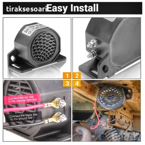 12V 24V 80V Зумер за задна Зумер за кола Зумер за камион, снимка 2 - Аксесоари и консумативи - 36732667