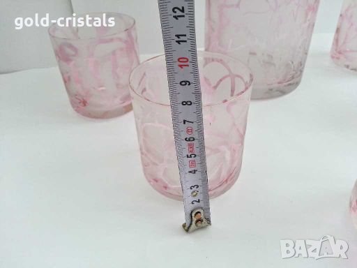 Гарафа с чаши, снимка 8 - Антикварни и старинни предмети - 28364643