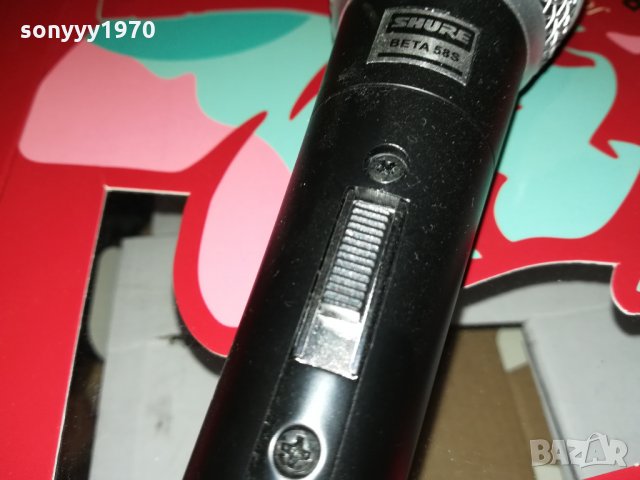 SHURE BETA 58S-МИКРОФОН ВНОС ГЕРМАНИЯ 0712211835, снимка 14 - Микрофони - 35063293
