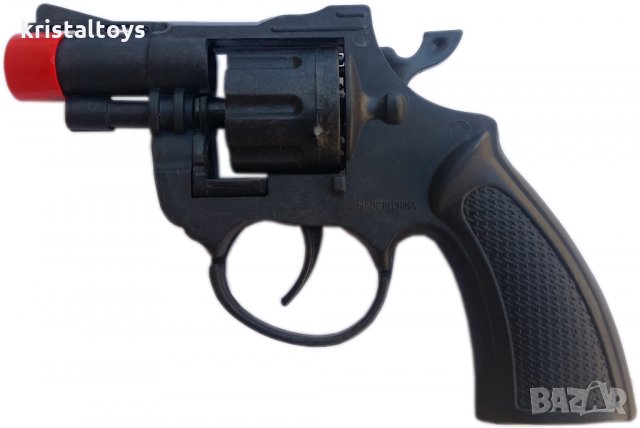 Детска играчка Пистолет револвер с капси - син, снимка 2 - Коли, камиони, мотори, писти - 28567015