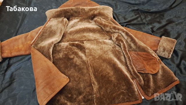  Разкошно кожено палто, снимка 3 - Палта, манта - 39338781