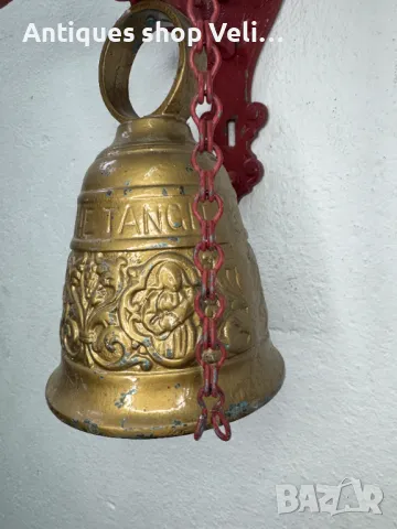 Голяма камбана за врата №6190, снимка 6 - Антикварни и старинни предмети - 48208207