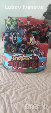 Картонена торта Marvel , снимка 2 - Форми - 52689723