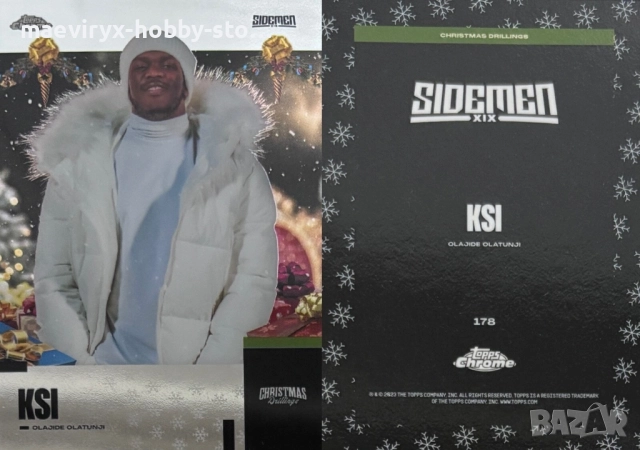 Topps Chrome Sidemen (2023) - YouTube kолекционерски карти, снимка 13 - Колекции - 52641783
