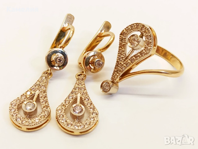 Руско злато, снимка 4 - Бижутерийни комплекти - 51534860