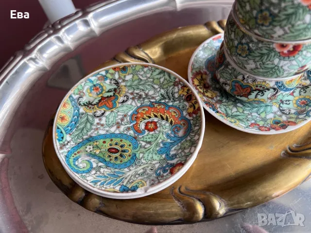 Три старинни сета за късо кафе Haas & Czjzek, 1934-1945 г, снимка 3 - Антикварни и старинни предмети - 49506600