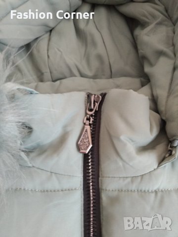 Синьо-зелено зимно дамско яке 44 номер (М/Л размер), Спиди, снимка 7 - Якета - 43197616