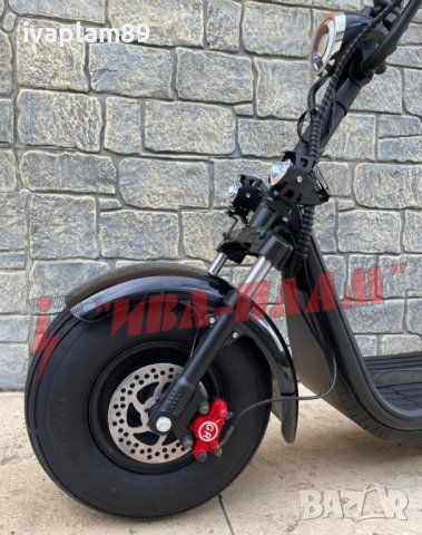 Електрически скутер “ Harley - Davidson “ – 1500W 60V + LCD Дисплей + Преден LED фар тип-2024г, снимка 9 - Мотоциклети и мототехника - 37040345