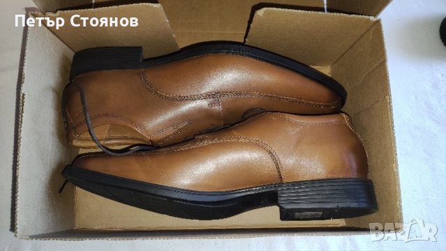 Мъжки официални обувки от естестствена кожа CLARKS №47, снимка 9 - Официални обувки - 44060025