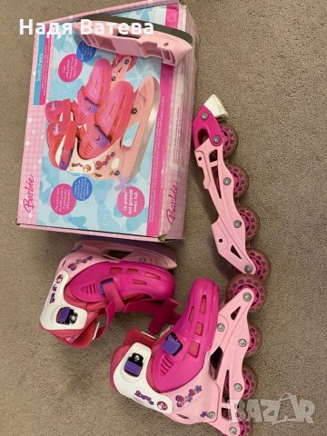 2 в 1 Ролери и кънки с една обувка на Barbie, снимка 3 - Други - 35612657