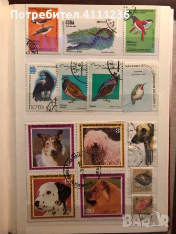 Класьор с марки предимно Фауна , снимка 8 - Филателия - 53513901