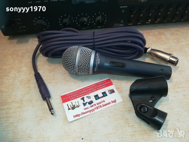 wharfedale profi mic с кабел и държач 2303211657, снимка 1 - Микрофони - 32275406