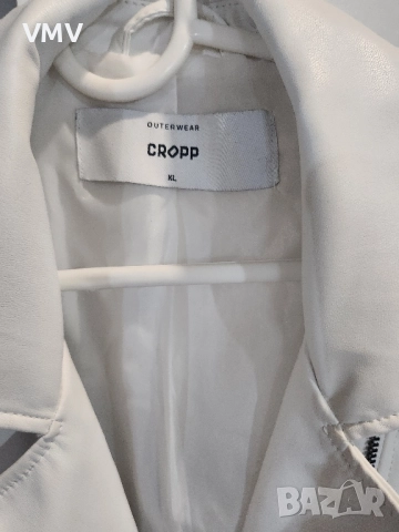 Кожено бяло яке, снимка 5 - Якета - 51646893