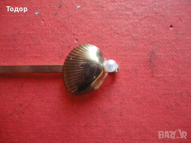 Позлатена игла щипка за вратовръзка 4, снимка 2 - Други - 53042945
