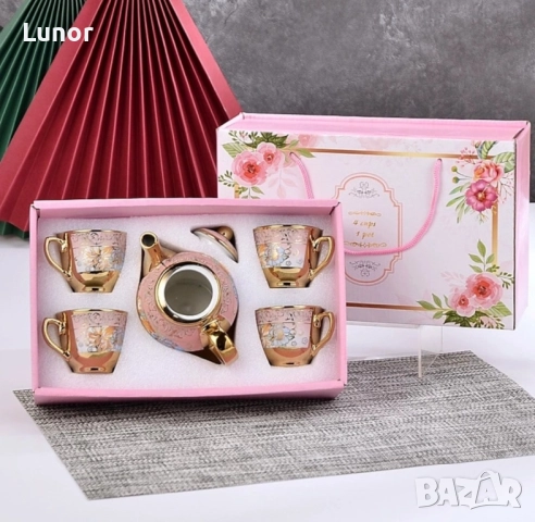 Порцеланов сервиз за чай, снимка 4 - Сервизи - 51463669