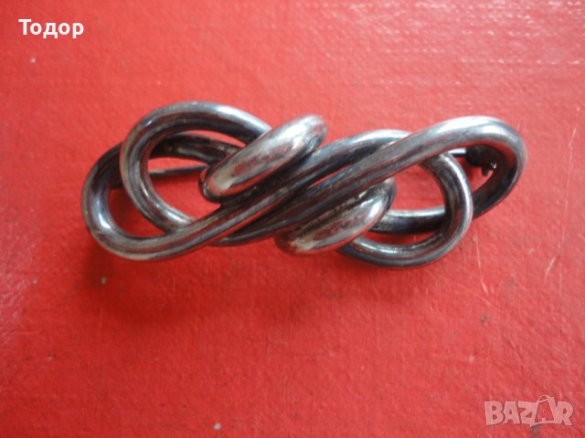 Невероятна сребърна брошка  Арт Деко 835 , снимка 2 - Други - 39945879