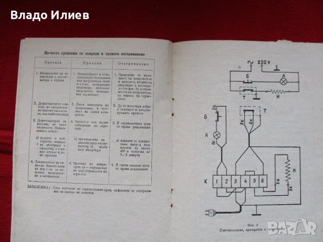 Ръководства за експлоатация и фактури за хладилник  Мраз тип Х 100 и кафемашина "Мидипрес"-унгарска, снимка 11 - Специализирана литература - 39875148