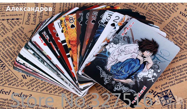 Death Note 54 карти за игра подходящи за подарък