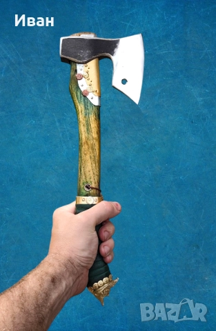 Ръчно изработена Брадва Пират, топор ,, снимка 4 - Ножове - 51681055