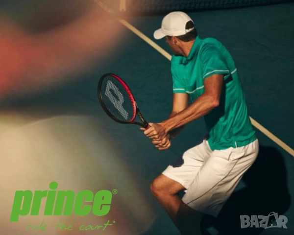 Оригинални PRINCE Мъжки Кожени МАРАТОНКИ № EU 42 Спортни Обувки Сникърси с Велкро Ленти БАРТЕР, снимка 9 - Маратонки - 52177980