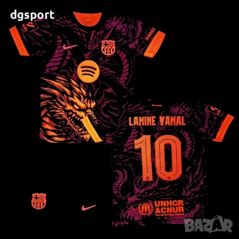 Детски флуоресцентен футболен екип на Барселона #Ламин Ямал #10!, снимка 4 - Футбол - 52066187