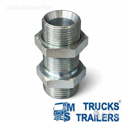 Нипел с контра гайка HYVA 1/2″ - 1/2″ KT7232